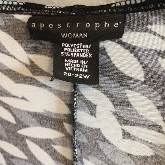 75)Pretty APOSTROPHE’ tunic w self-belt size 20-22 - Picture 4 of 7